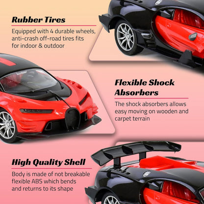 Remote Control High Speed Drift Red Bugatti Car